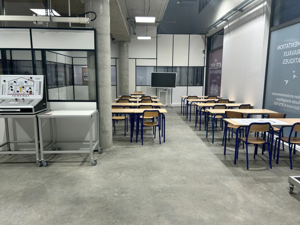 Les nouveaux ateliers de production pour les formations du bâtiment et de la transition énergétique