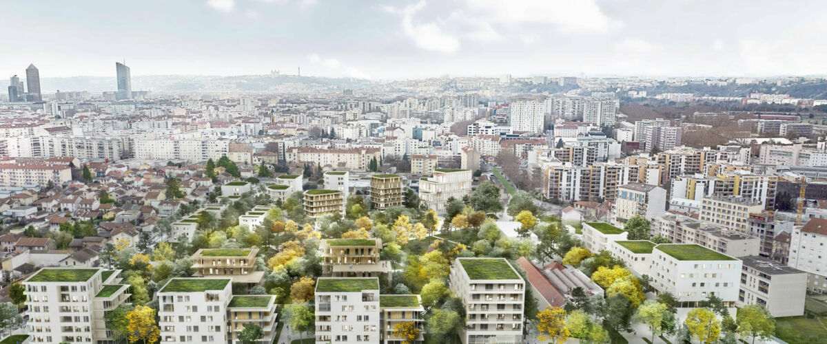 Villeurbanne vue aérienne Villeurbanne vue aérienne